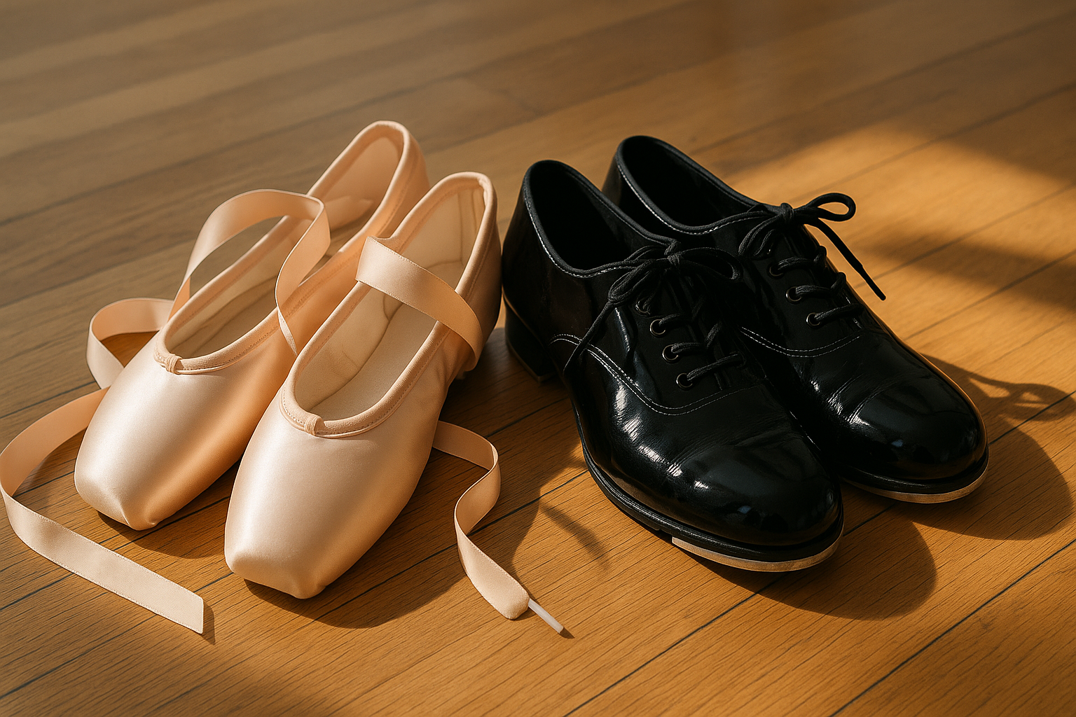Ballet and tap shoes